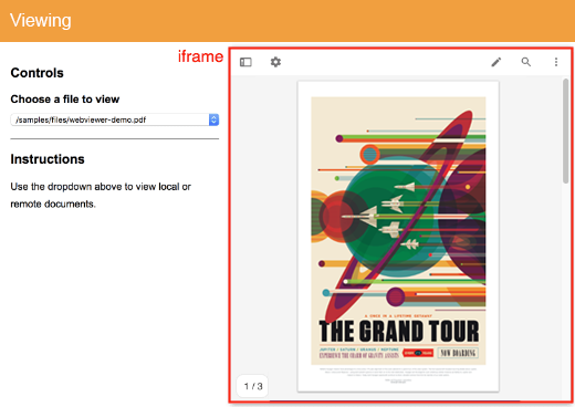 PDF.js Express Web Viewer in iframe